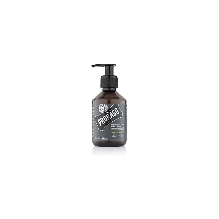 Proraso Cypress & Vetiver Beard Wash 200 Ml Beard Shampoo With Cypress And Vetiver Scent