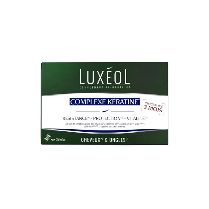 Luxéol Keratin Complex 3 months - 90 capsules