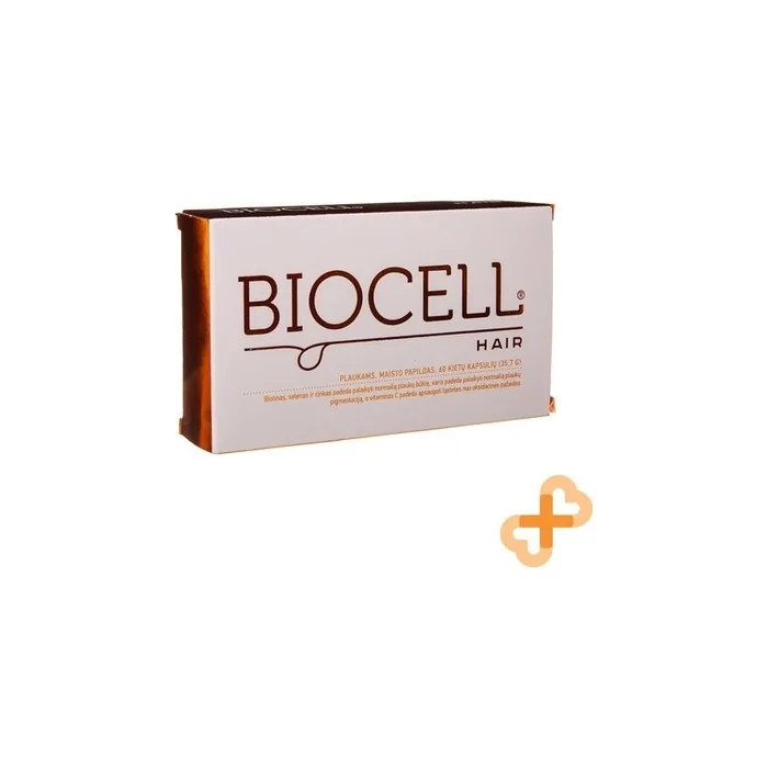 Biocell Hair Supplement 60 Capsules Lcysteine Vitamins And Minerals Complex