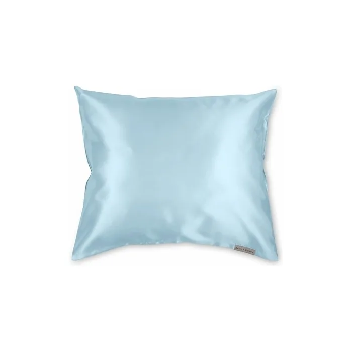 Satin Beauty Pillow White 60 x 70 cm - Old Blue