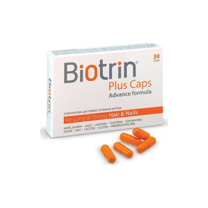 Biotrin Plus Capsules Dietary Supplement For Healthy Hair And Nails 30 Capsules