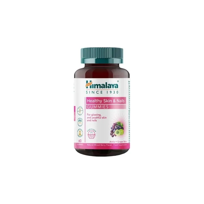 Himalaya Healthy Skin & Nails Gummies Natural Mixed Berry 60 Gummies