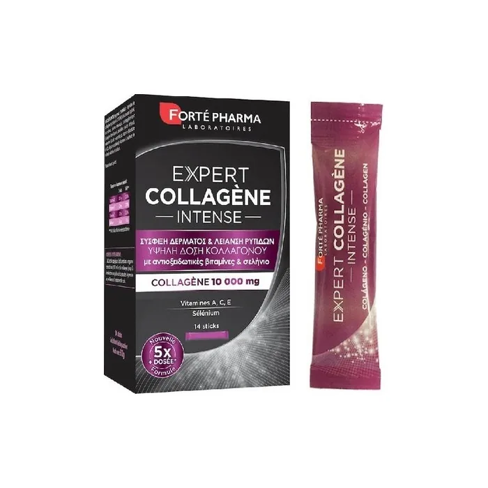Forte Pharma Expert Collagen Intense 10000mg 14 Sticks For Skin Firming And Wrinkle Smoothing