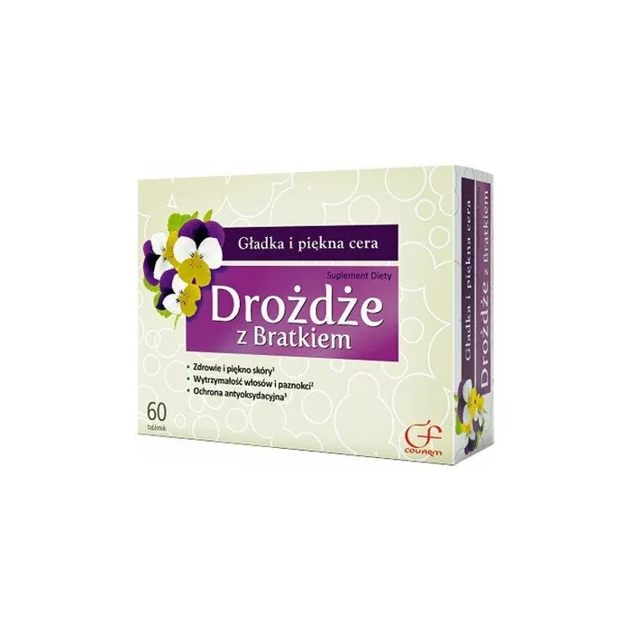 HEFE with Viola Tricolor 60 Tablets - Healthy Skin with Vitamin E and Zinc for Acne and Pimples