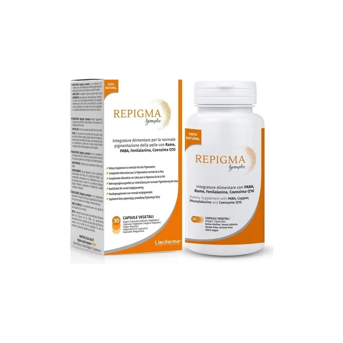 Repigma Lycomplex Health Supplement to Support Treatment of Vitiligo and White Spots on Skin 30 Capsules