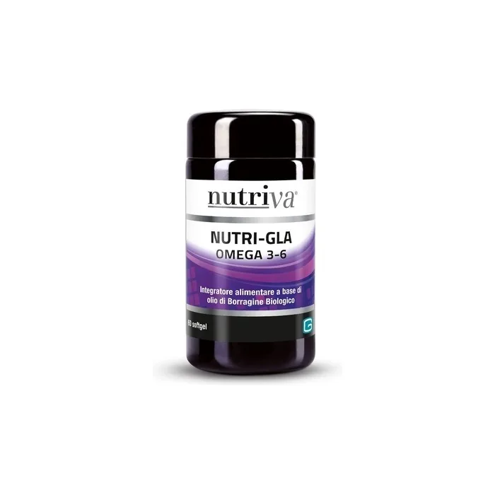Nutriva Nutri-GLA BIO Skin Supplement Softgel Capsules with Borage Seed Oil 745mg
