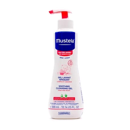 Mustela Comfort Bath Gel 300ml Soothing Cleansing Gel For Hair And Body Ideal For Very Sensitive Skin