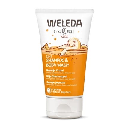 Weleda Kids 2 In 1 Shower Gelshampoo Happy Orange 150 Ml