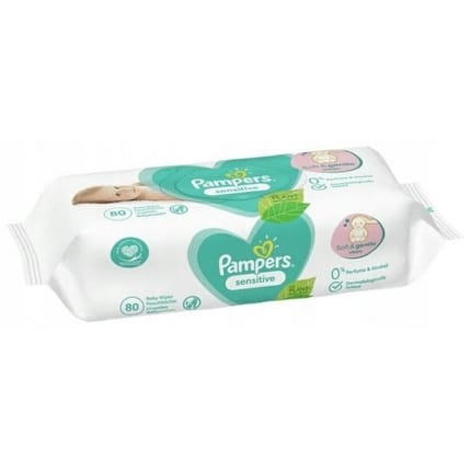 Pampers Sensitive Baby Wipes 80 Count