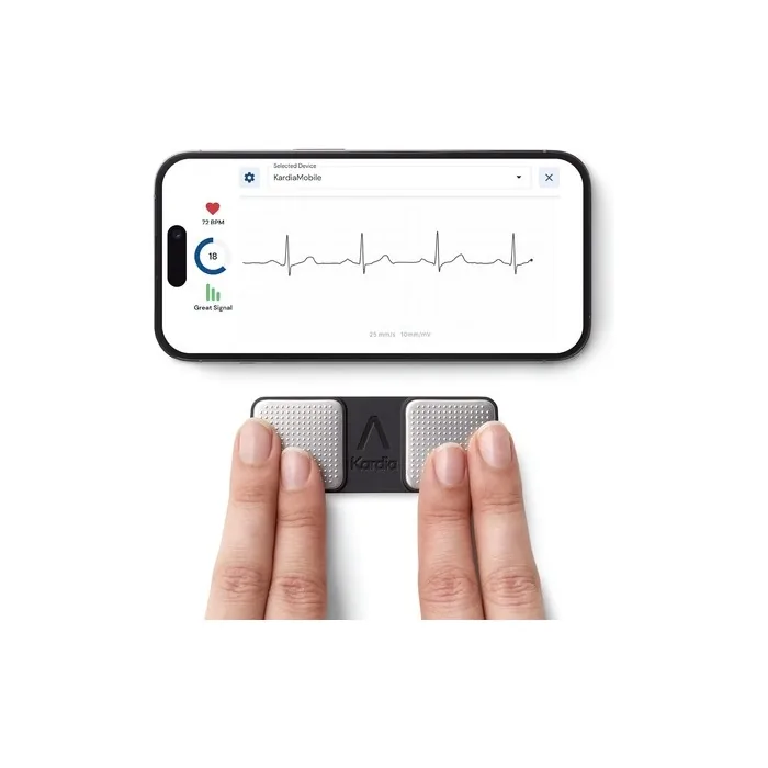 AliveCor KardiaMobile EKG Monitor FDA Approved Cable-Free Compatible with Your Smartphone Detects Atrial Fibrillation Bradycardia and Tachycardia in 30 Seconds