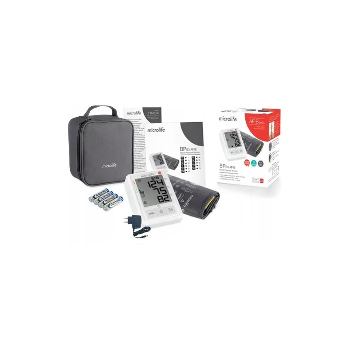 Microlife BP B3 AFIB Blood Pressure Monitor with Atrial Fibrillation Detection, Digital Display, Adjustable Cuff 22-42 cm