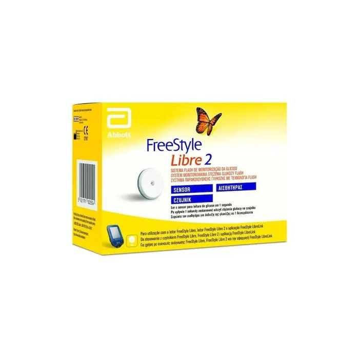 Abbott Freestyle Libre 2 Sensor Continuous Glucose Monitoring Device