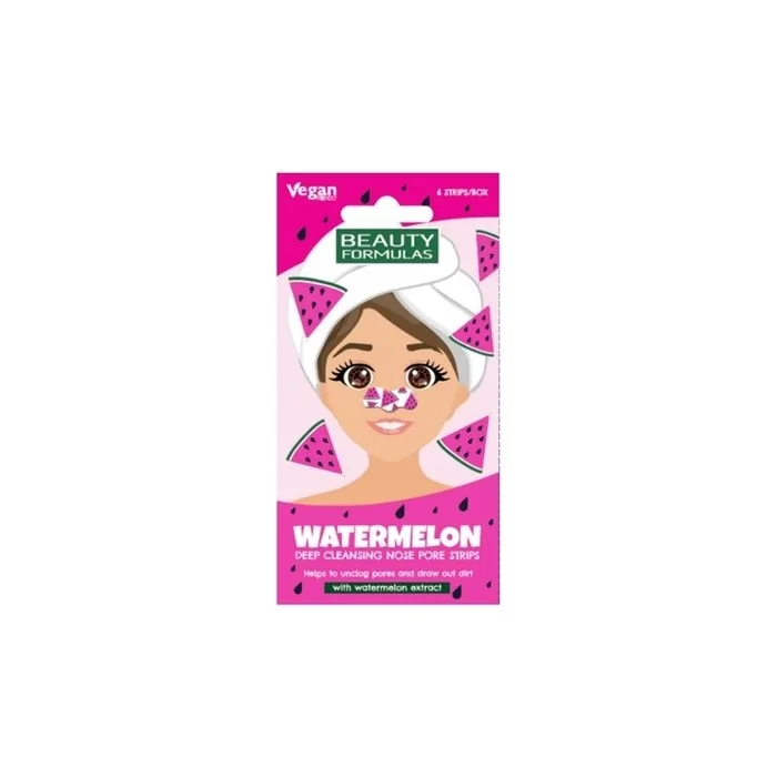 Beauty Formulas Watermelon Deep Cleansing Nose Strips 6 Pieces