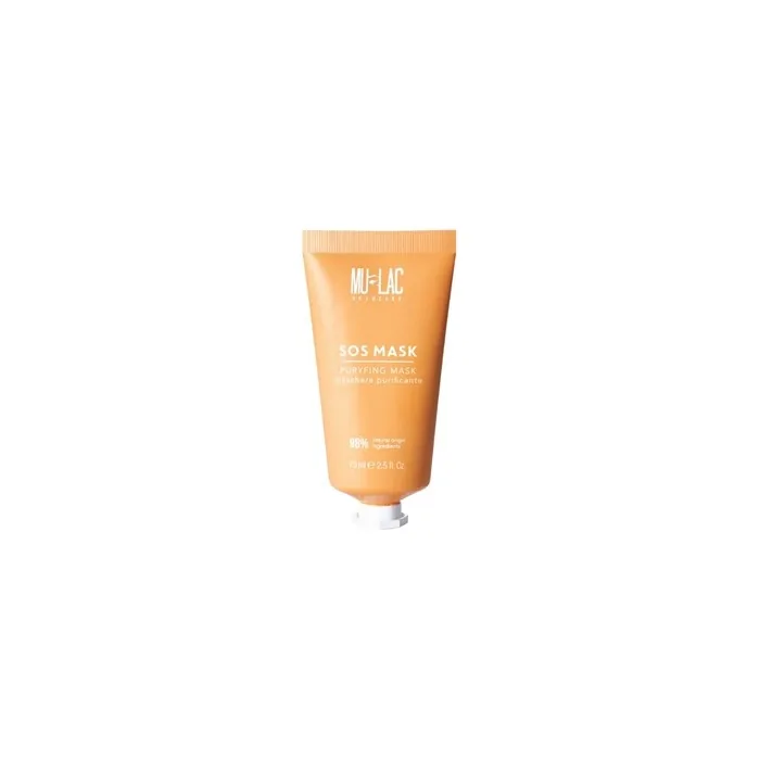 Mulac Cosmetics SOS Mask Cleansing Mask for Impure Skin with Blackheads or Acne Tendency Vegan 75ml