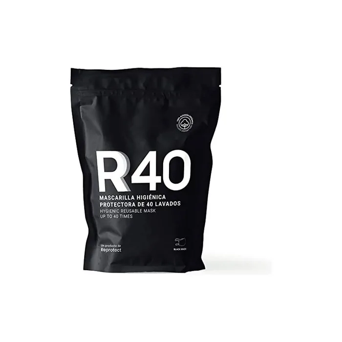 R40 Adult Hygienic Protective Mask 40 Uses Black