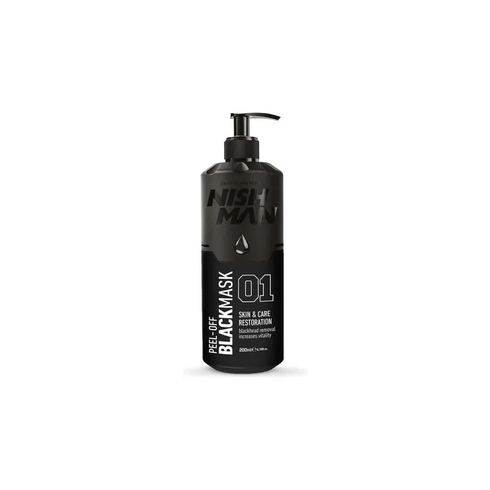 Nishman Peel Off Black Mask 200ml with Pump