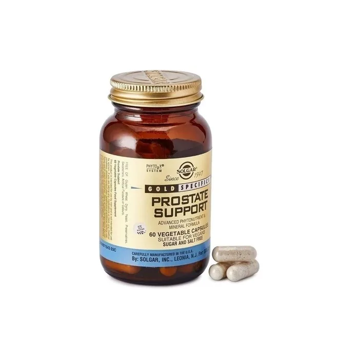 Solgar Gold Specifics Prostate Support Vegetable Capsules 60 Capsules - Maintain Normal Testosterone Levels - Healthy Hair, Nails and Skin - Vegan and Gluten Free