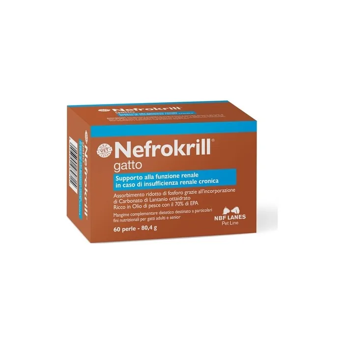 Nbf Lanes Nefrokrill Cat Softgel Pearls 60 Count