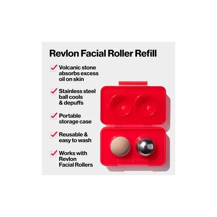 Revlon Oil Absorbing & Cooling Facial Roller Refill with Volcanic