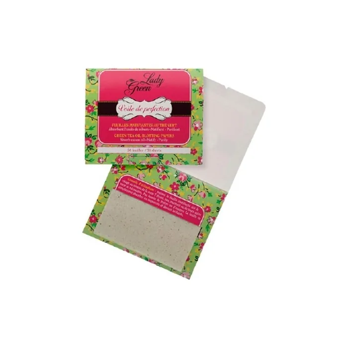 Lady Green Voile de Perfection Mattifying Tea Green Blotting Papers 50 Sheets