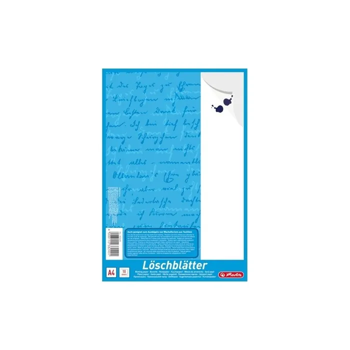 Herlitz Blotting Paper A4 10 Sheets White