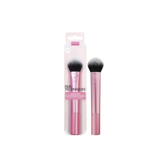 Real Techniques Tapered Cheek Makeup Brush for Blush, Highlighter, or Loose Powder