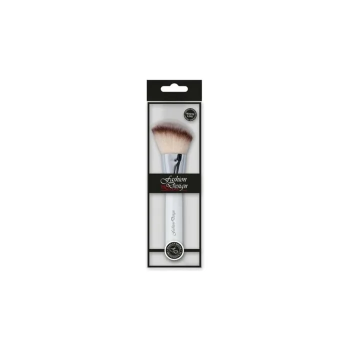 Top Choice Mode Design Blush Brush White Line 1pc