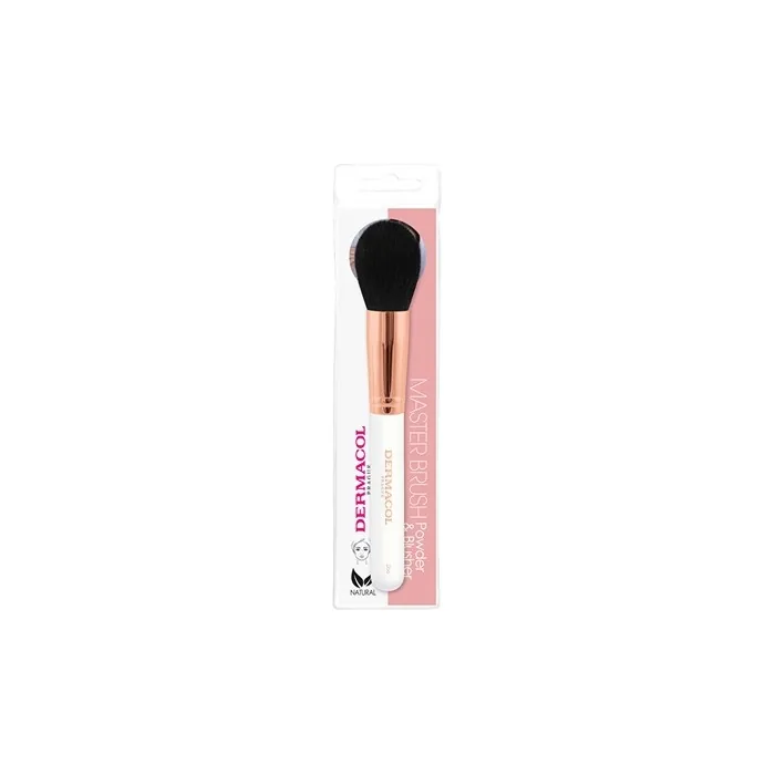 Dermacol Cosmetic Brush For Powder And Blush With Case Rose Gold D56