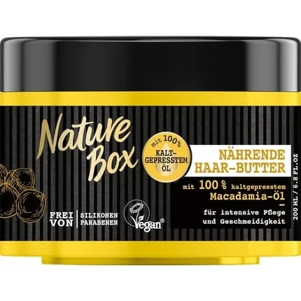 Nature Box Macadamia Oil Nourishing Hair Butter 200ml for Smoothness