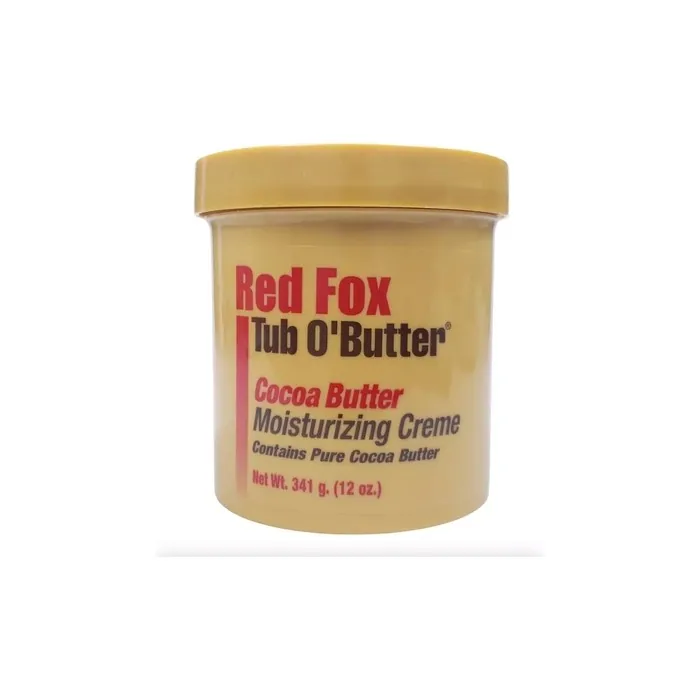 Red Fox Tub O'Butter Cocoa Butter Moisturizing Creme 12oz