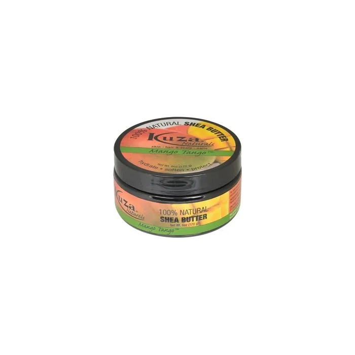 Kuza Moisturizer 100% Natural Shea Butter - Mango Tango - 6 Oz 170 G