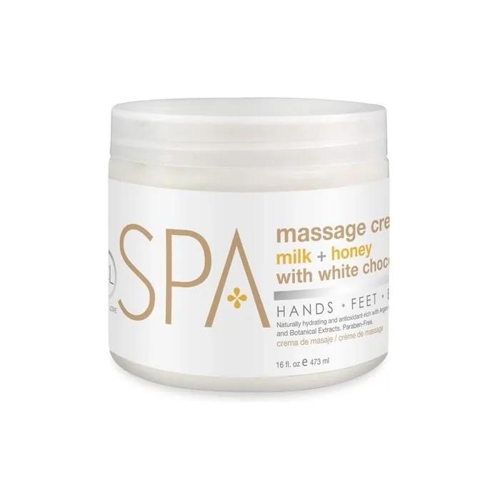 Bio Creative Lab Spa Massage Cream Milk Honey and White Chocolate 16 Ounce