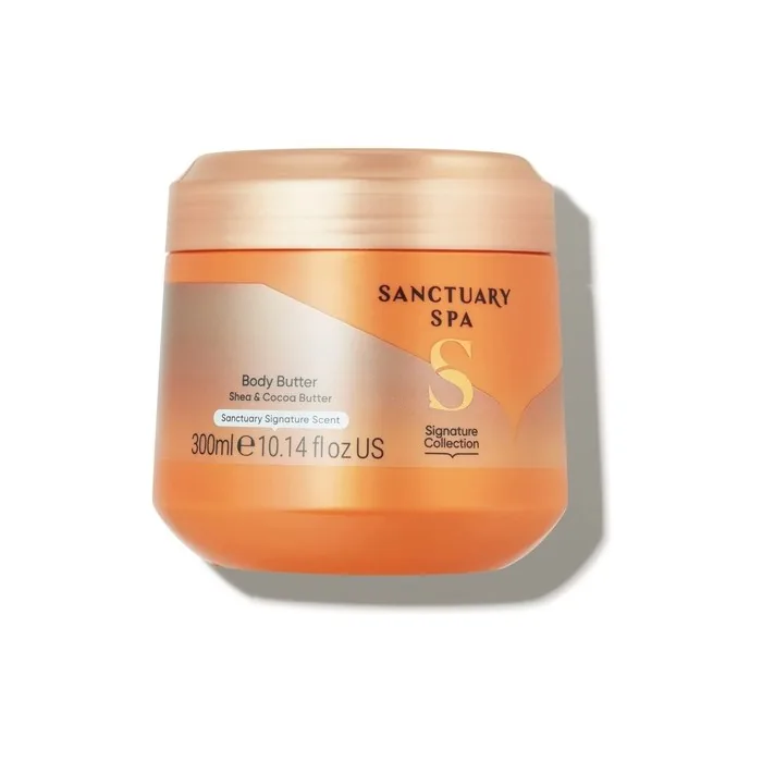 Sanctuary Spa Cocoa Butter and Shea Butter Body Butter Moisturizer for Women 300ml