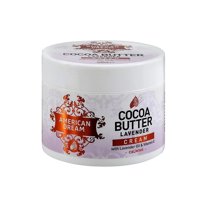 American Dream Cocoa Butter Lavender Cream with Lavender Oil and Vitamin E 500ml