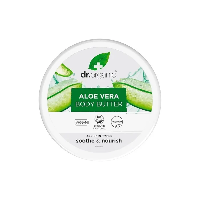 Dr Organic Aloe Vera Body Butter Soothing Moisturizing for All Skin Types