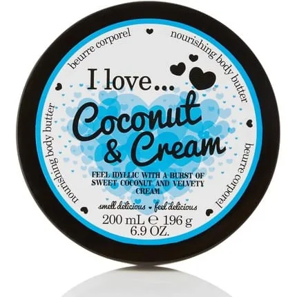 I Love Coconut & Cream Body Butter Made with 87% Naturally Derived Ingredients