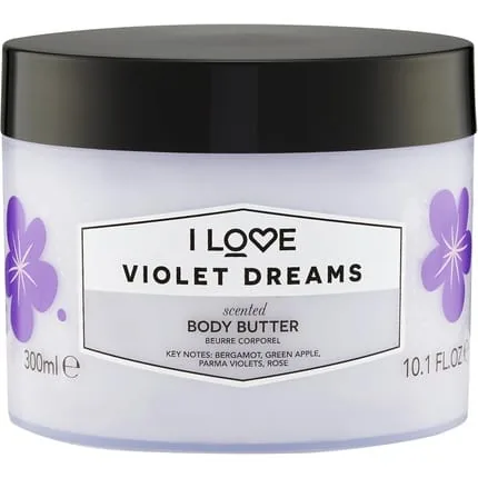 I Love Violet Dreams Scented Body Butter with Shea Butter and Coconut Oil