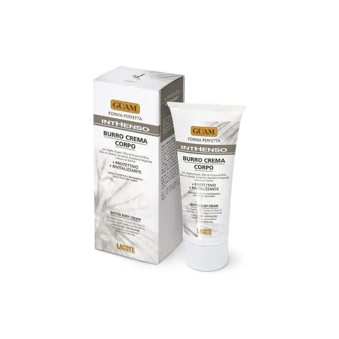 GUAM Inthenso Algae Body Butter Cream Moisturizing and Revitalizing Body Cream - Deeply Nourishes and Protects Skin