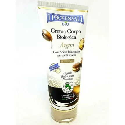 I Provenzali Bio Body Cream for Dry Skin with Argan 200ml