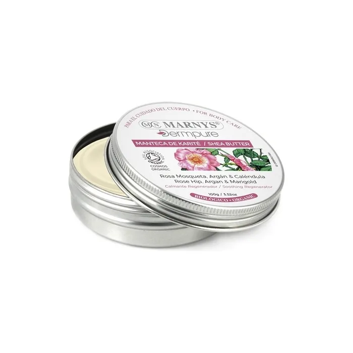 MARNYS Dermpure Rosehip Shea Butter, Argan and Marigold Organic 100% Natural 100g