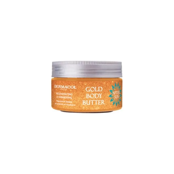 Dermacol Gold Body Butter Regenerating Cream After Tanning 200 Ml