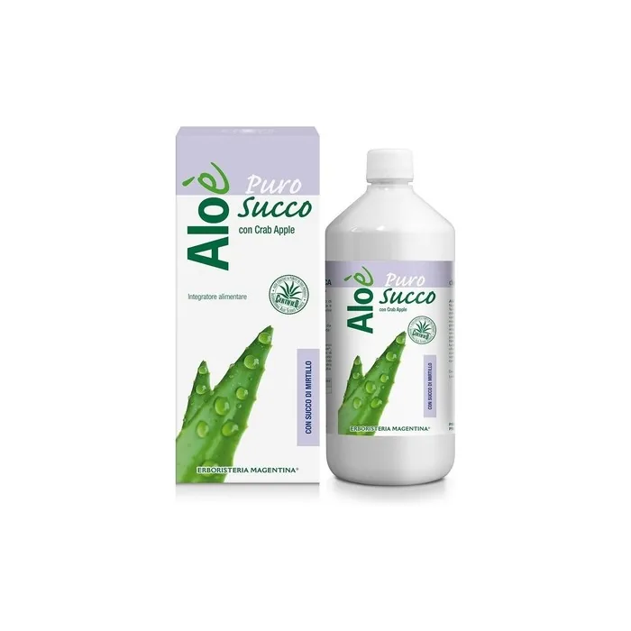 Erboristeria Magentina Aloe with Blueberry Juice Dietary Supplement 1 Liter