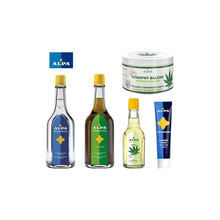 ALPA Francovka Lesana Czech Herbal Massage Tincture Cream Embrocation Gel
