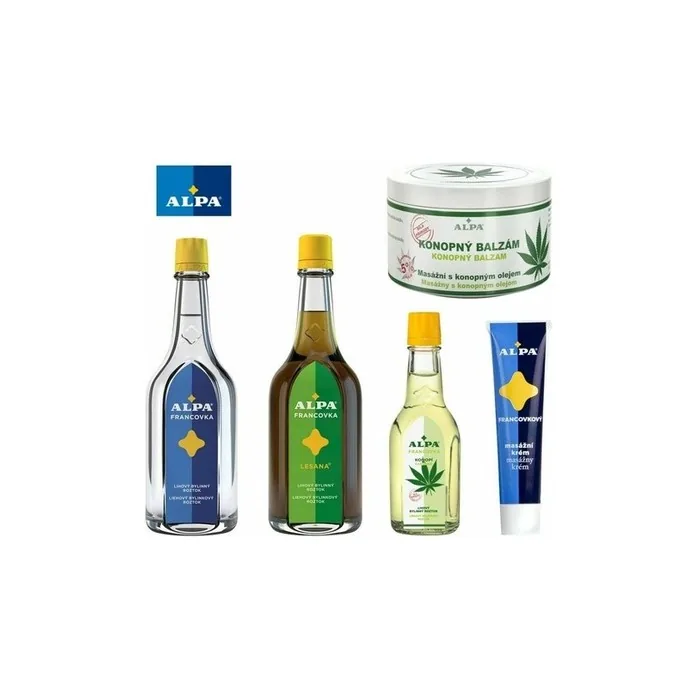 Alpa Francovka Lesana Czech Herbal Massage Tincture Cream Rubin Gel