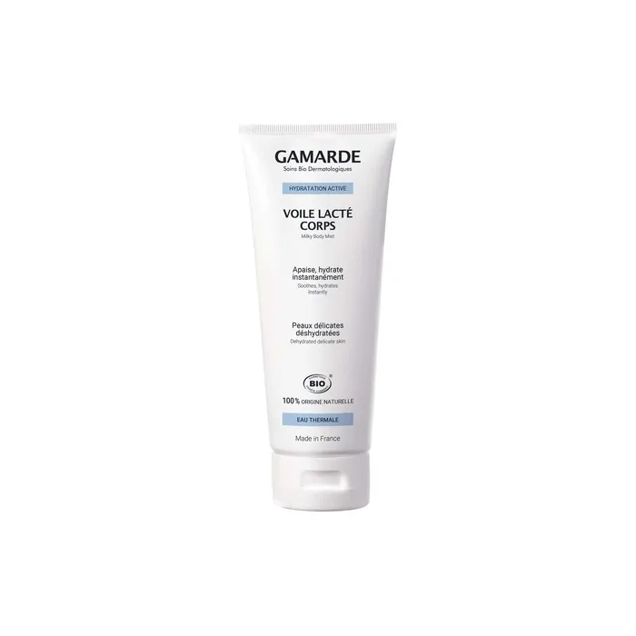 GAMARDE Bio-Cosmetics Light Body Milk with Hyaluronic Acid Aloe Vera Argan Oil Hazelnut Oil and Beeswax 200ml