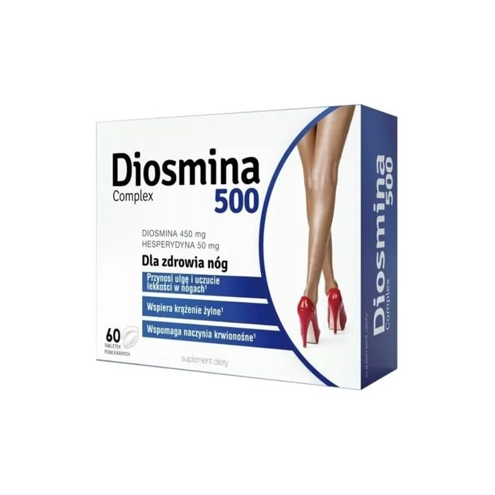 Diosmina Complex 60 Tablets - Micronized Diosmin Hesperidin Rutin Butcher's Broom Extract - Anti Cellulite Action Spider Varicose Veins Hemorrhoids Piles Heaviness Swollen Leg Pain Relief Natural Treatment