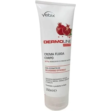 Vebix Dermoline Energizing Fluid Body Cream with Pomegranate Extract 250ml