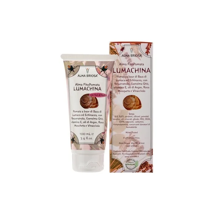 Alma Briosa Fitopomata Lumachina Snail Mucus Healing and Soothing Ointment 100ml