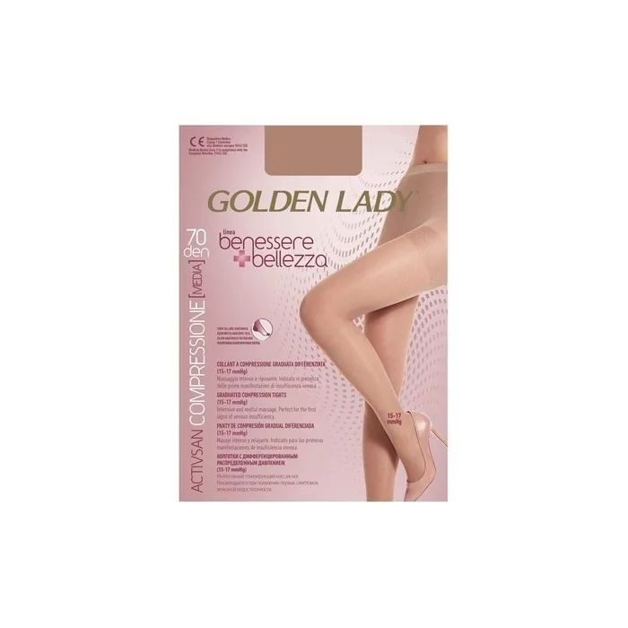 Golden Lady Wellness&Beauty Tights 70den Color Dorè Naturel Size Xl