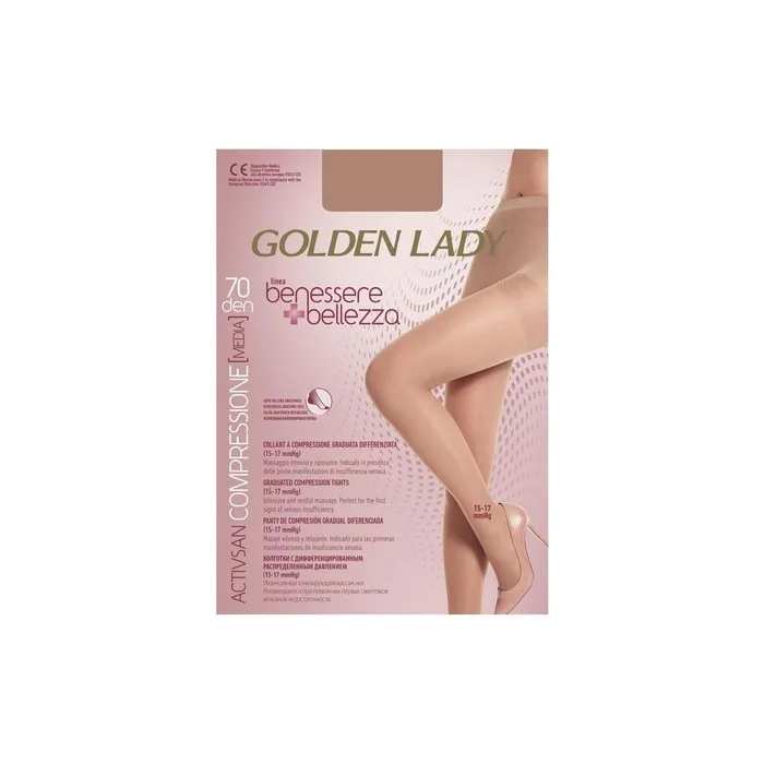 Golden Lady Wellness & Beauty Tights 70den Color Playa Size L